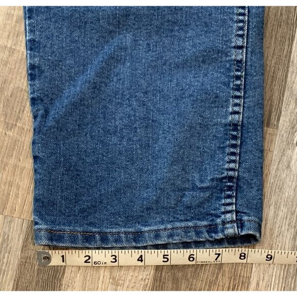 Wrangler Mens Authentic Jeans 42X30 Classic Fit Blue Denim Straight Leg 85900DW - Picture 9 of 11